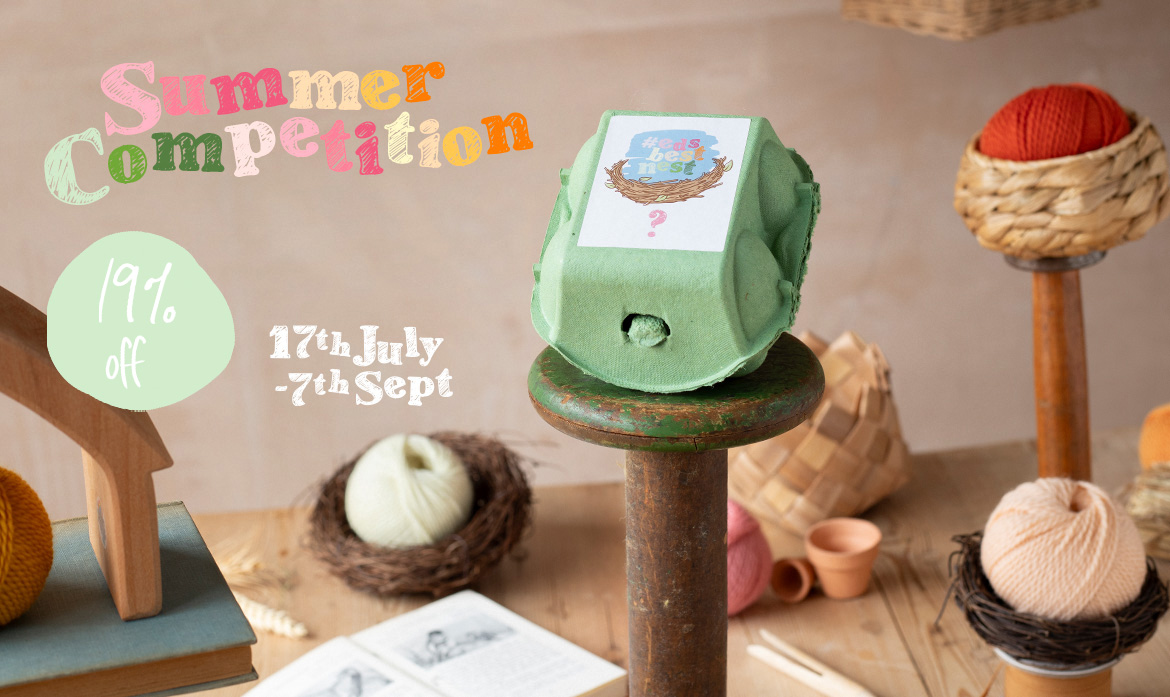 Summer photography competition crochet a mini bird and win